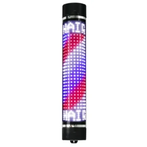 PIRULO BARBER POLE CON LUZ LEDS