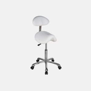 Taburete tipo potro con respaldo OBSI BACK DARK GREY
